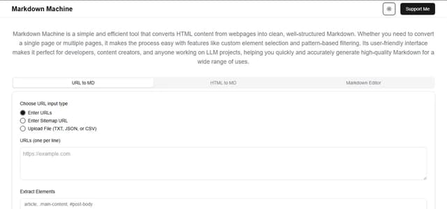 Markdown Machine - project by Mudasir Fayaz