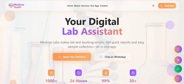 Medvue Healthlabs - project by Mudasir Fayaz