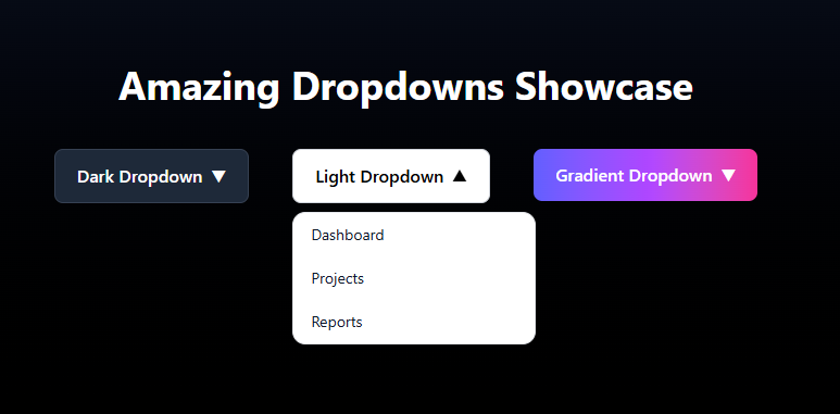 Amazing Dropdowns